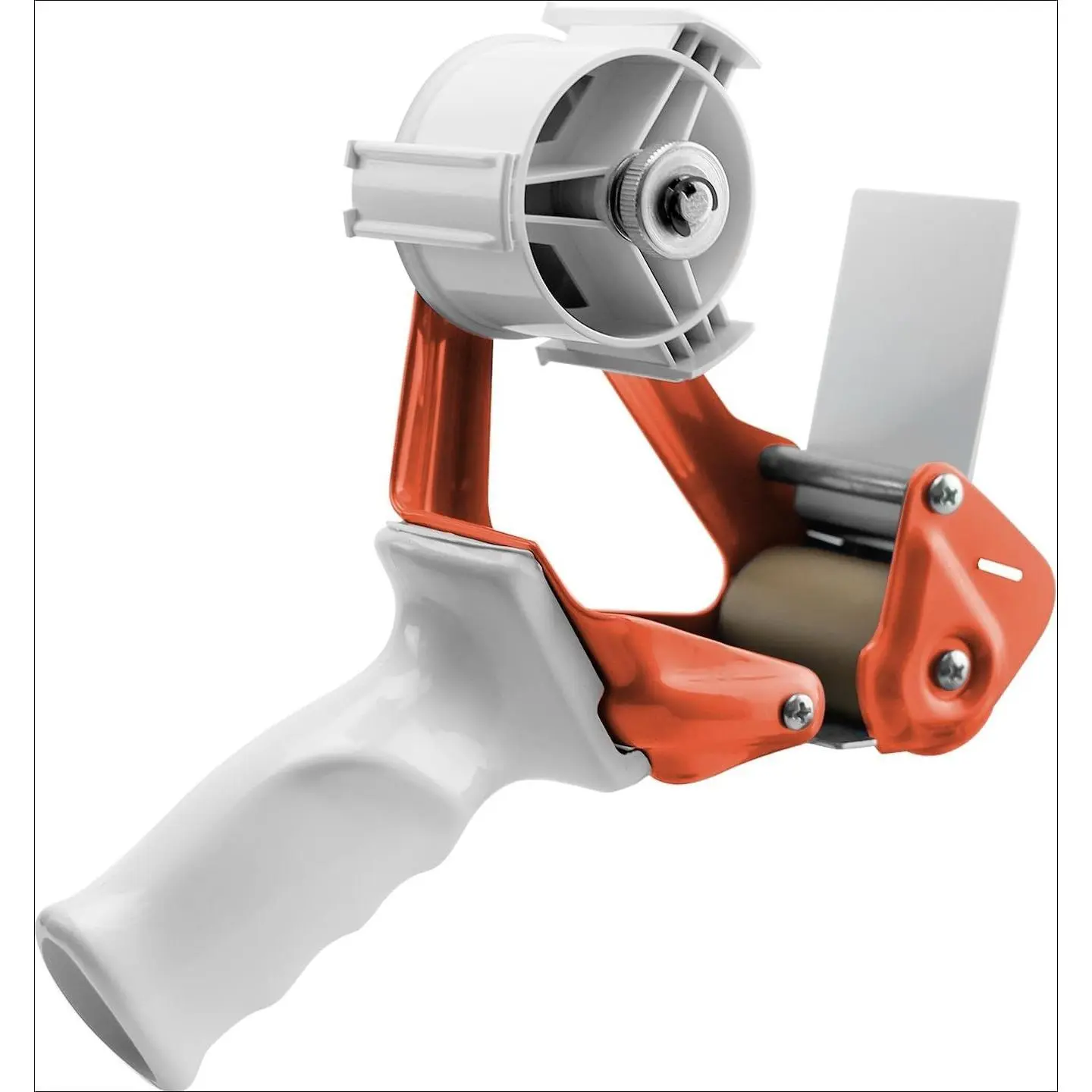 Heavy Duty Metal Frame Packing Tape Dispenser Gun, 2 Inch, Orange | Packing Tape Refills, Shipping Tape for Packing, Moving, Home & Office UseGift