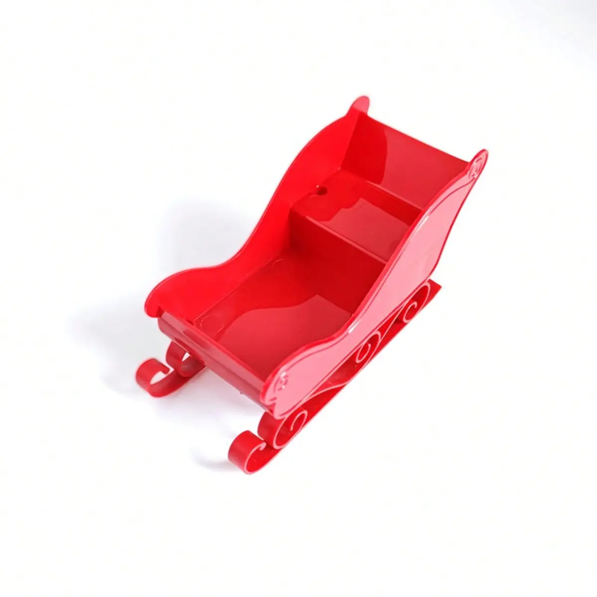 Christmas Decoration Small Sleigh Ornament, Winter Sleigh Gift Candy Storage Container, Candy Rack Organizer, Christmas New Year Party Decorations