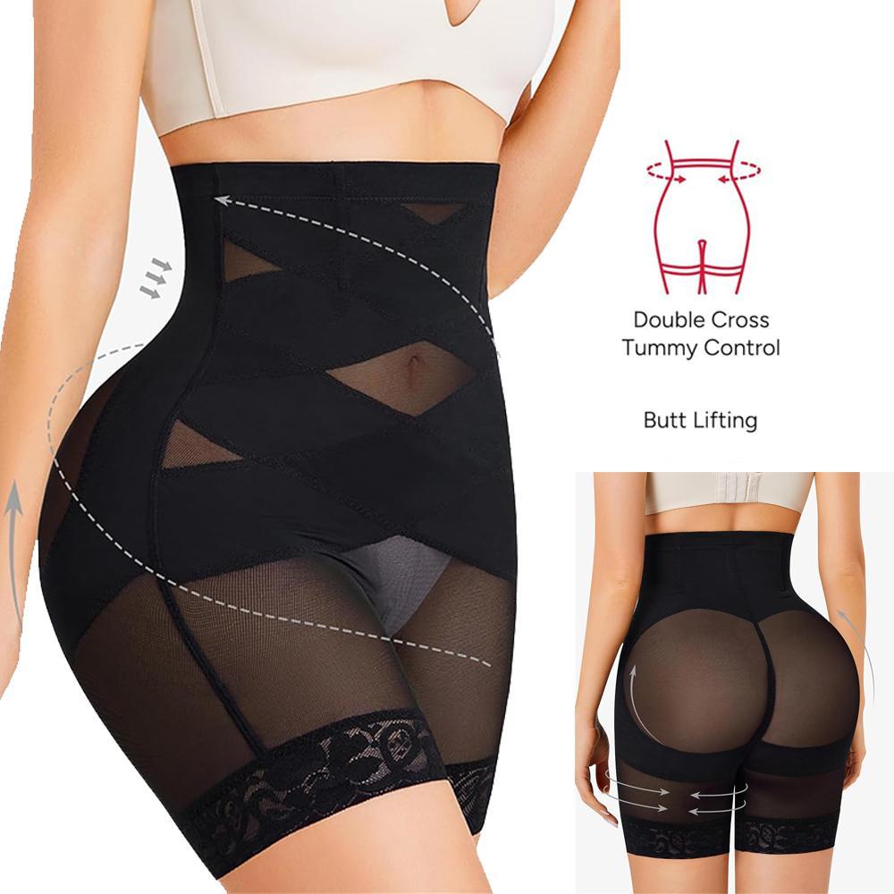 2/3 PCS Shapewear Tummy Control Body Shaper High Waisted Butt Lifting Panties Shapewear Shorts Thigh Slimmer Lace