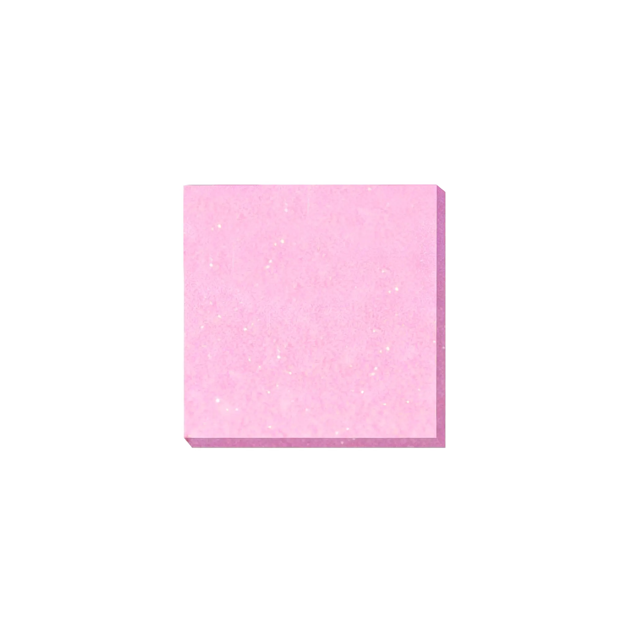 Women's Frosted Glitter Stardust Purple Transparent Self-Adhesive Labels, 12 Sheets, 3x3 in Glass-Like See-Through Stickers for Office, School Use