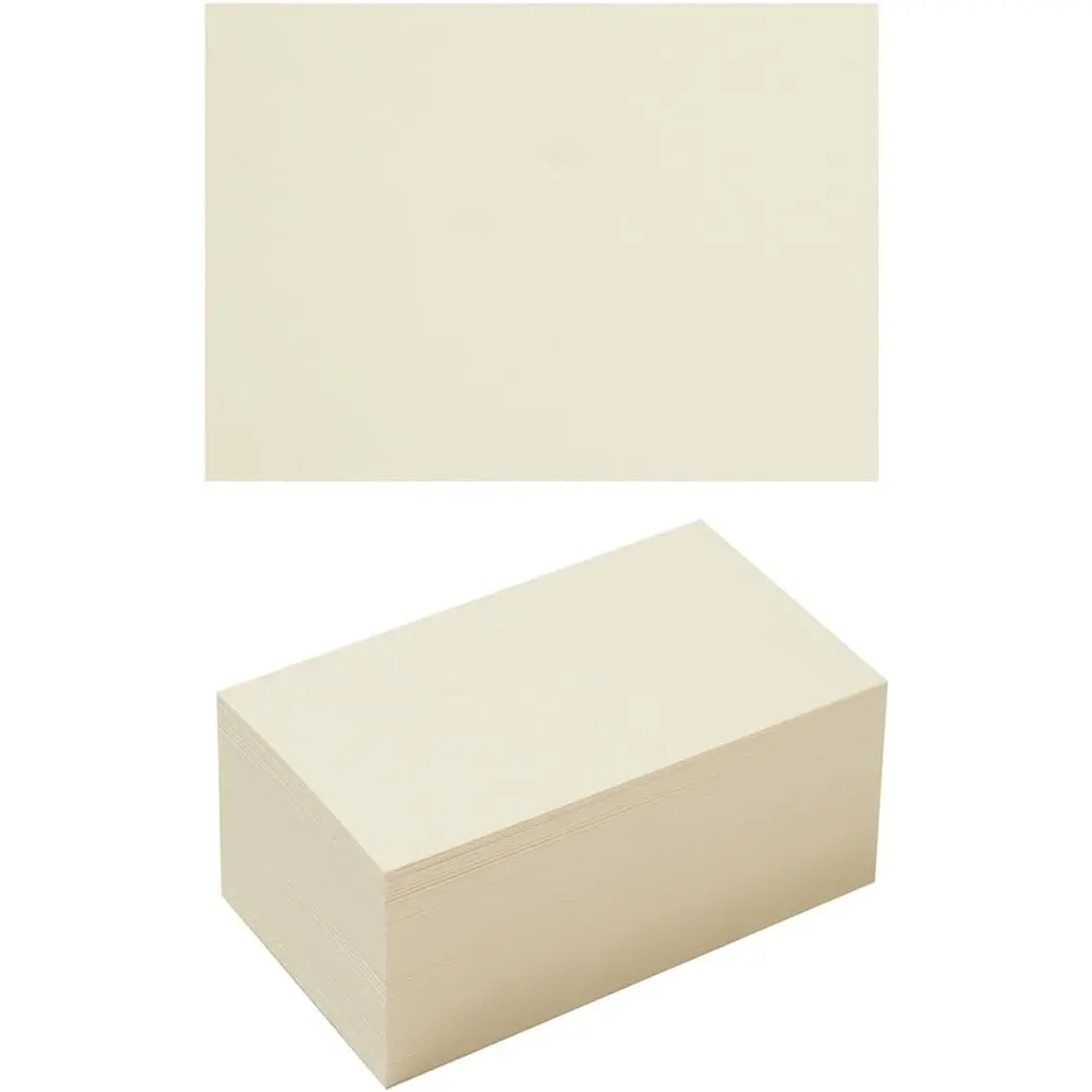 100 Pack 4x6 Cream Cardstock, 250GSM Heavyweight Blank Card Paper for Invitations, Greeting Cards & PostcardsGift