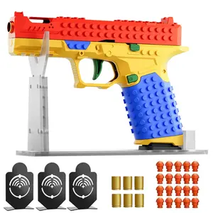 [BONUS TARGET INCLUDED] summervibes–Tactical DIY Building Block Handle Set, Build-Your-Own Multiplayer Strategy Toy for Outdoor Team Activities, Creative Festival Gift