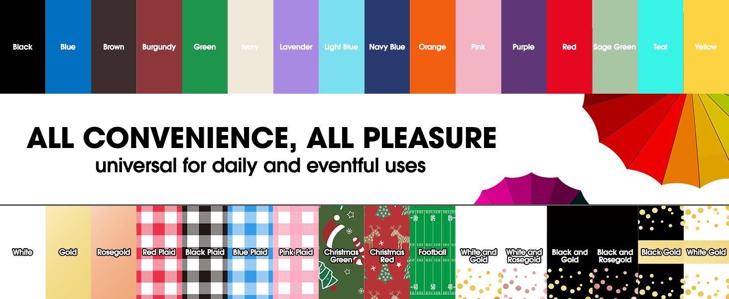 Plastic tablecloth, 54 x 108inch disposable tablecloth, suitable for parties, picnics and weddings, rectangular, white