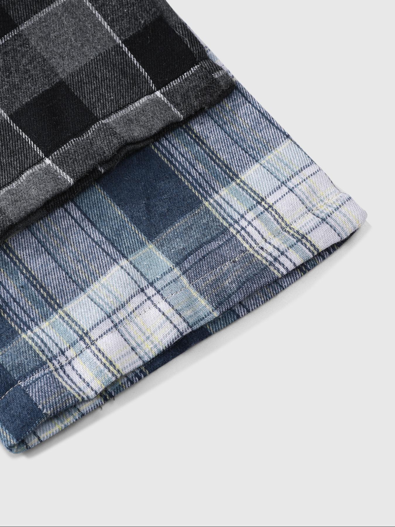 Men's Plaid Print Fitted Knitted Lounge Pants, Casual Comfy Soft Breathable Stretch Trousers for Daily Wear, Men's Pajama Sleepwear & Loungewear for All Seasons