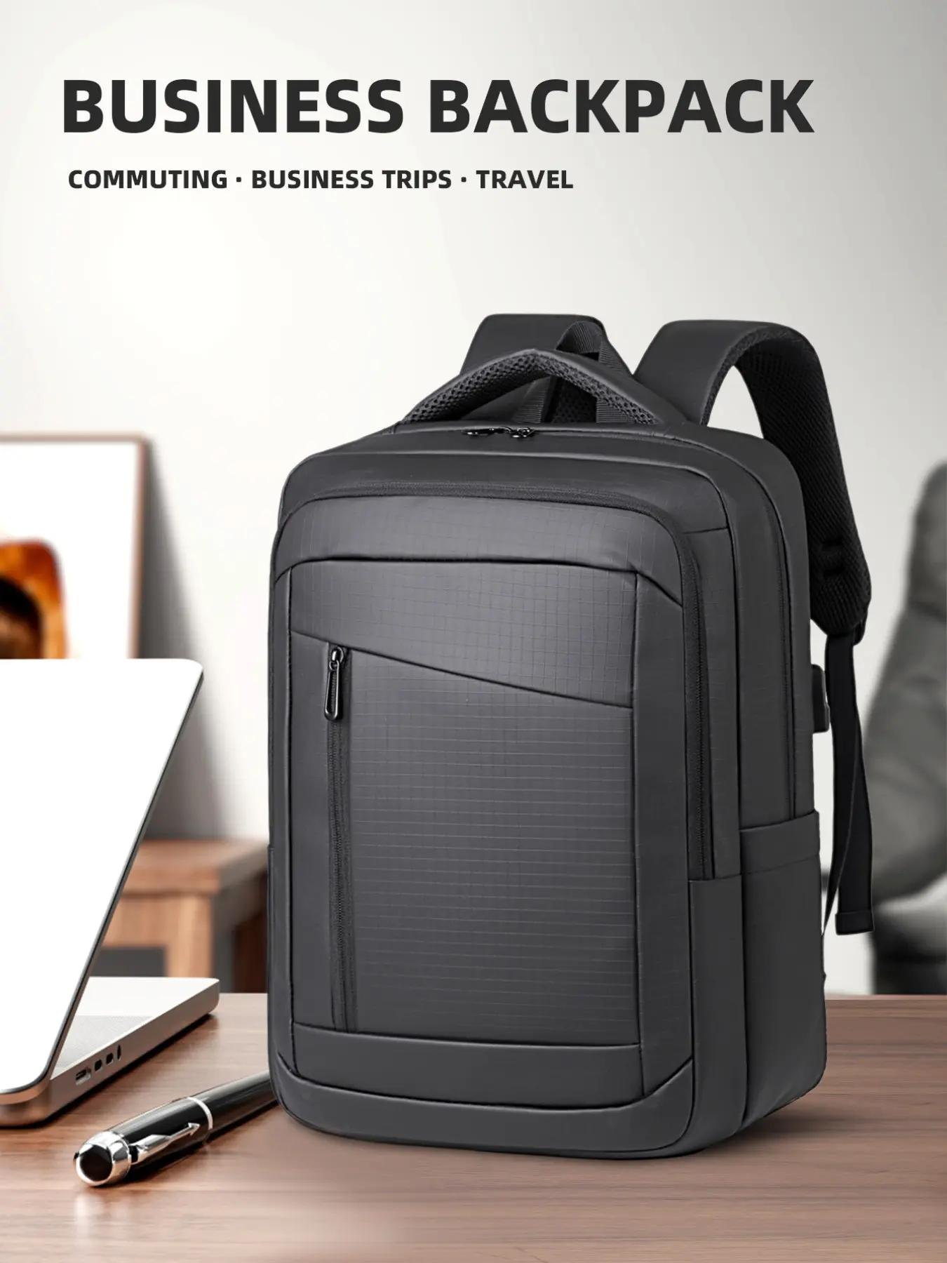 Women's and men's backpack, Underseat carry on luggage, Carry on bags for airplanes, cabin-sized 45x30x20 cm, fits under Ryanair seat, fits 14-inch laptops, lightweight travel backpack, airline-appro