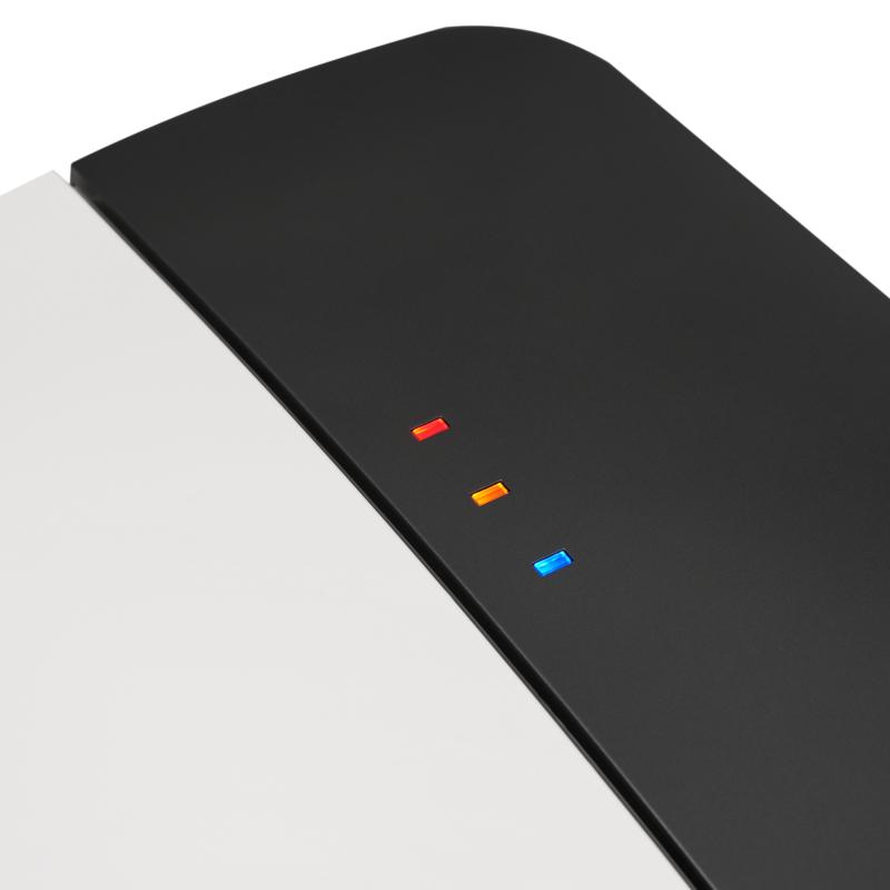 Heated Seat Smart Toilet with Foot Sensor Flush, Blue Night Light, Soft Close Cover, White Modern Bathroom Essential