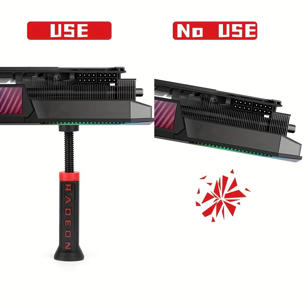 Universal Gpu Support Stand for Desktop Computers, Expandable Nvidia Graphics Card Protection Bracket, Monitor Anti-Tilt Stand