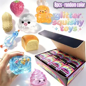 Cute Series Malt Candy Stress Relief Fidget Toy, Slow Rebound Creative Release, 1 Piece or 4 Pieces Set, Party Gift