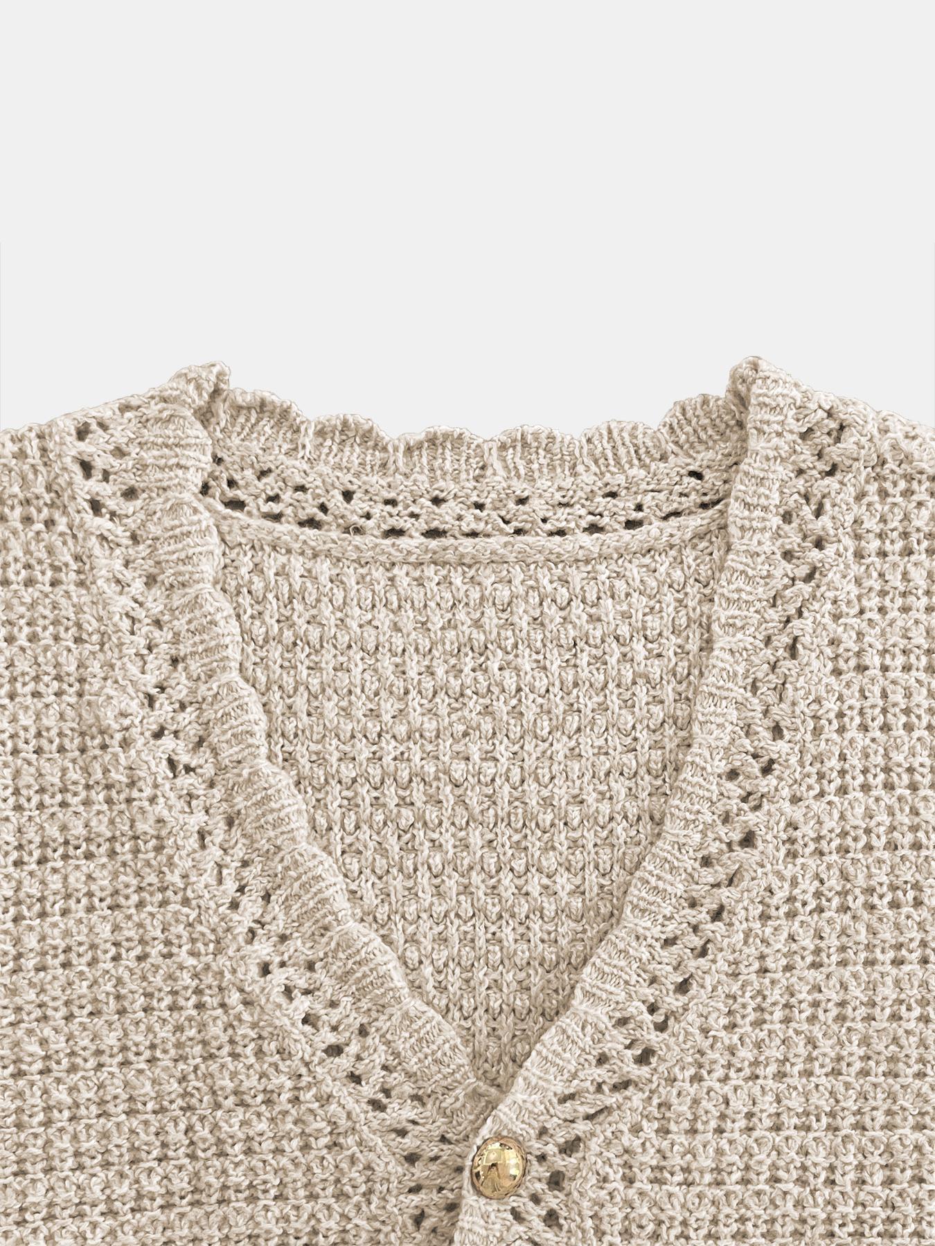 Women's Plain Sweater Vest, Casual Sleeveless Knit Top for Summer, Fashion Women's Knitwear for Daily Wear