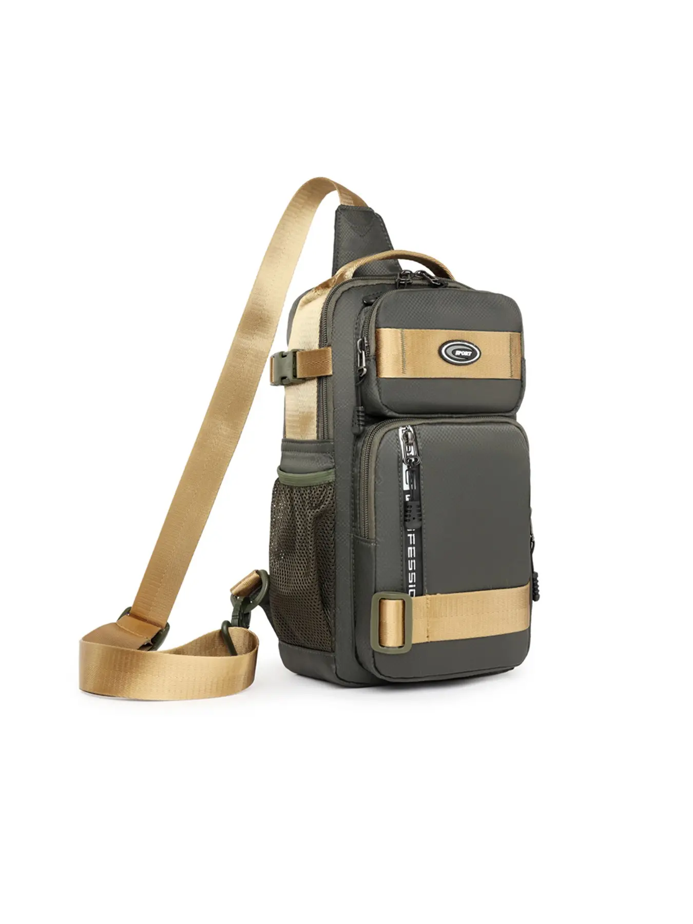 Unisex Casual Crossbody Messenger Bag, Military Hiking Shoulder Bag, Travel Outdoor Postman Bag, Large Capacity Men's Backpack, Commuter Messenger Bag, Three Colors Available