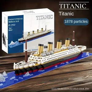 High Difficulty Titanic Building Blocks Puzzle Model, Educational Assembly Toy, Perfect Holiday Gift, Engaging Brain Teaser Kit