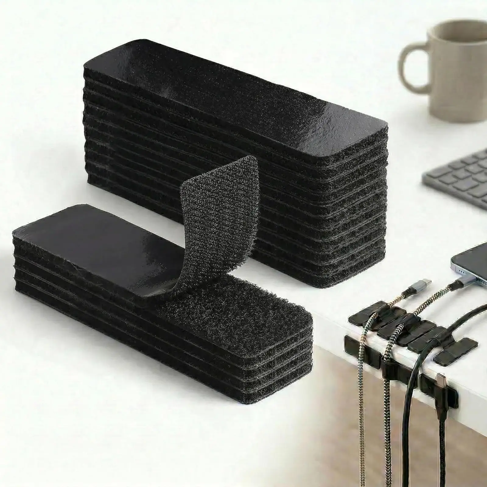 Reusable Non Slip Rug Grips for Rugs on Carpet & Laminate Floors, Anti-Skid Rug Holder Tape, Available in 10 Packs and 30 Packs