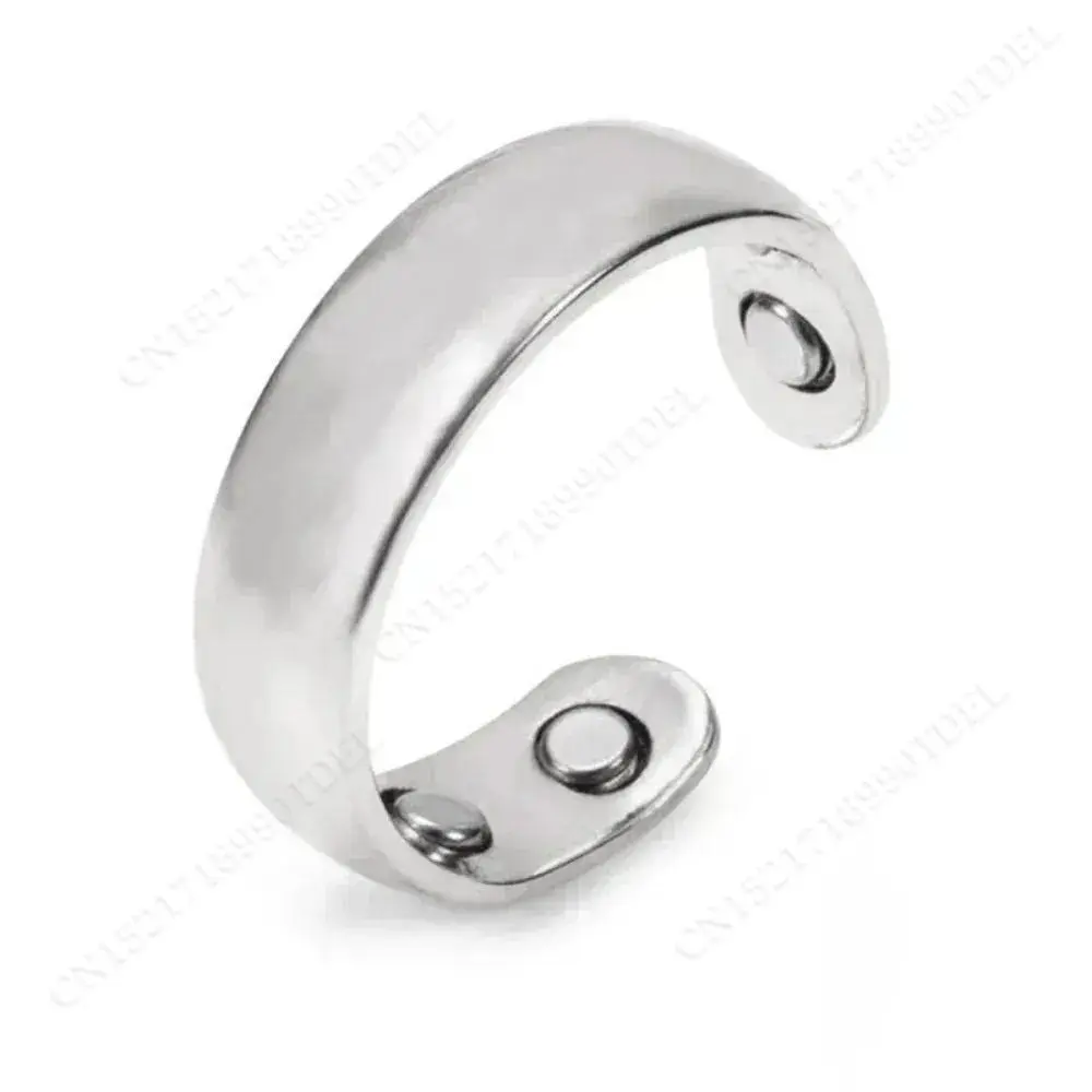 1pc Rings Men's Double Magnetic Opening Magnet Rings