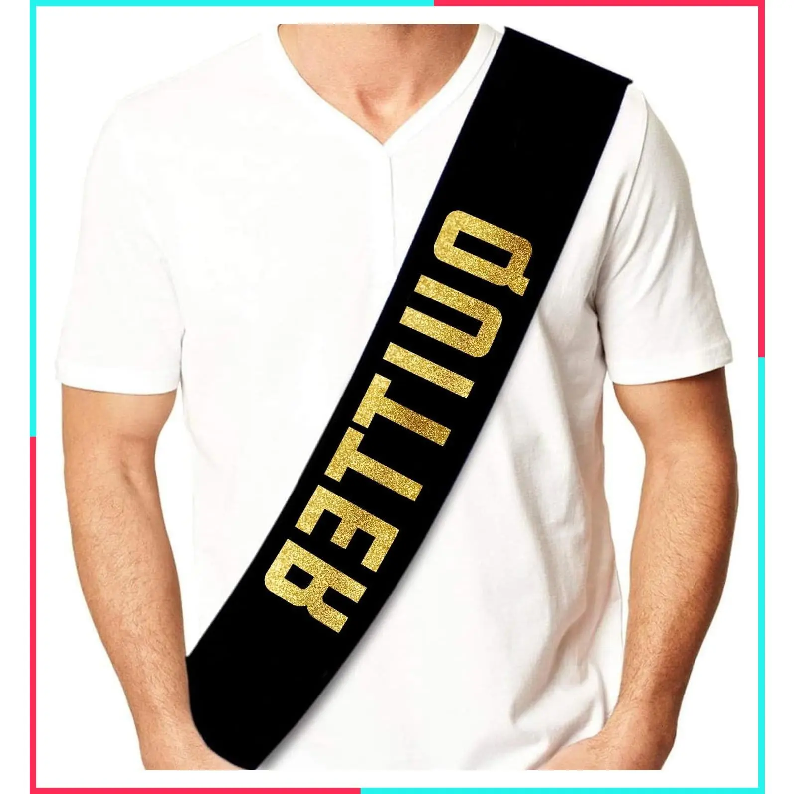Quitter Retirement Party Sash - Funny Retirement Sash for Him or Her - Retirement Decorations, Supplies and Gifts