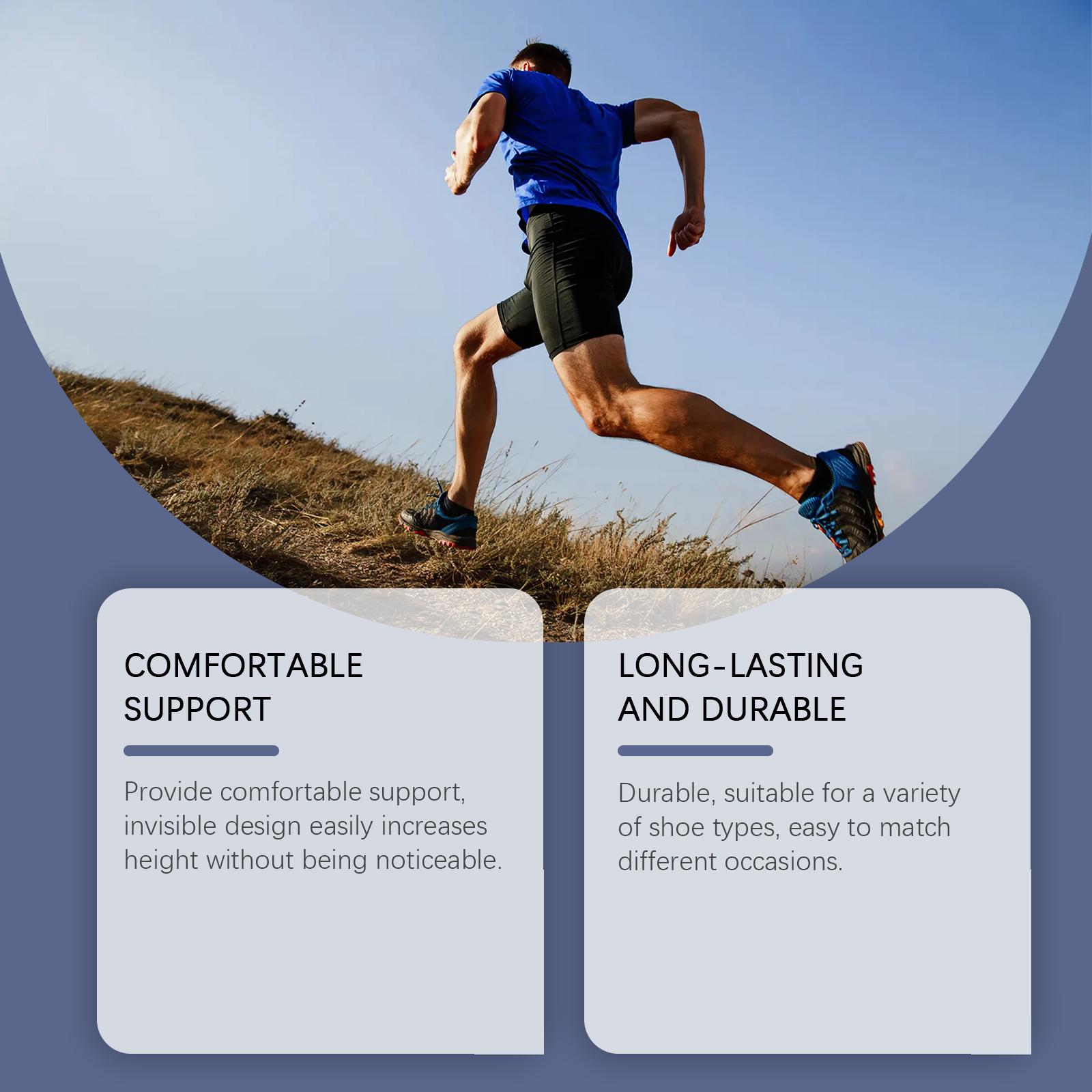 Houkea Insoles Outdoor Non-Slip Wear-Resistant Supportive Comfortable Invisible Body Care Durable Lightweight Breathable Insoles