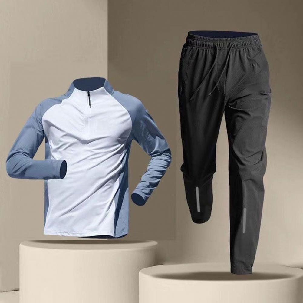 Running Sportswear Set Men's Fitness Wear Fast Dry Clothes Professional Training Morning Run Outdoor Cycling