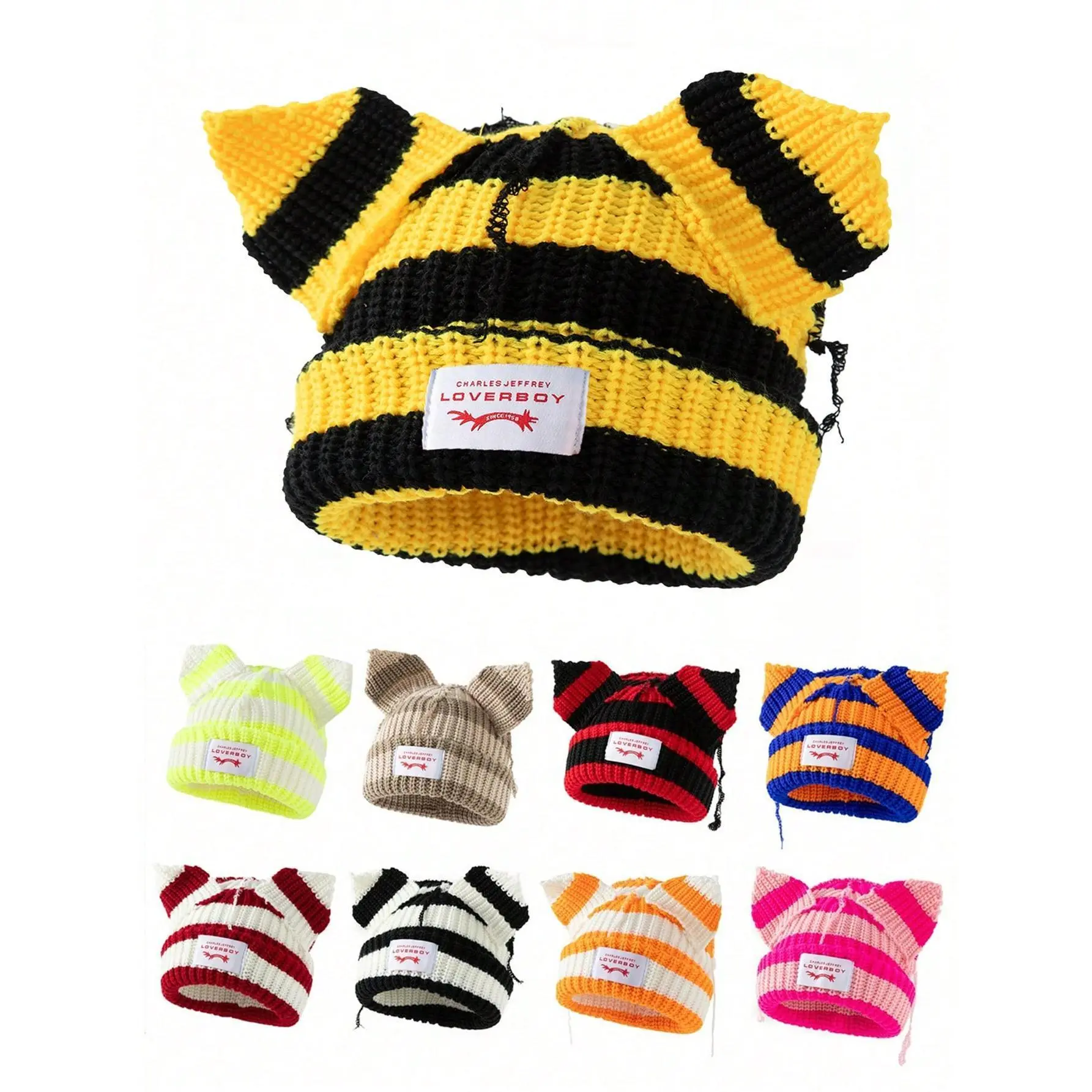 Women's Fashionable Car Embroidered Ear Flap Knitted Hat - 1pc Acrylic Knit Beanie with Cute Look, Accessories for Women, Suitable for Autumn Winter Daily Wear & Travel, Ear Flap Hat, Unisex, Casual, Plain
