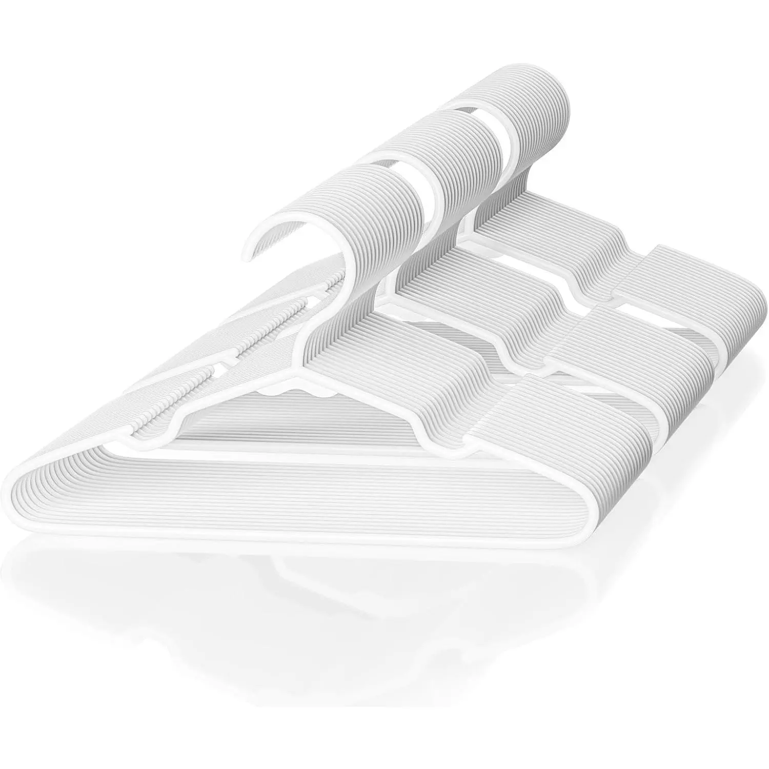 Hangers 60 Pack Large Capacity Hard Plastic  Hangers Suitable for  Clothes of  and , Such as Short, Shirts and Thick Coats, for  Clothes