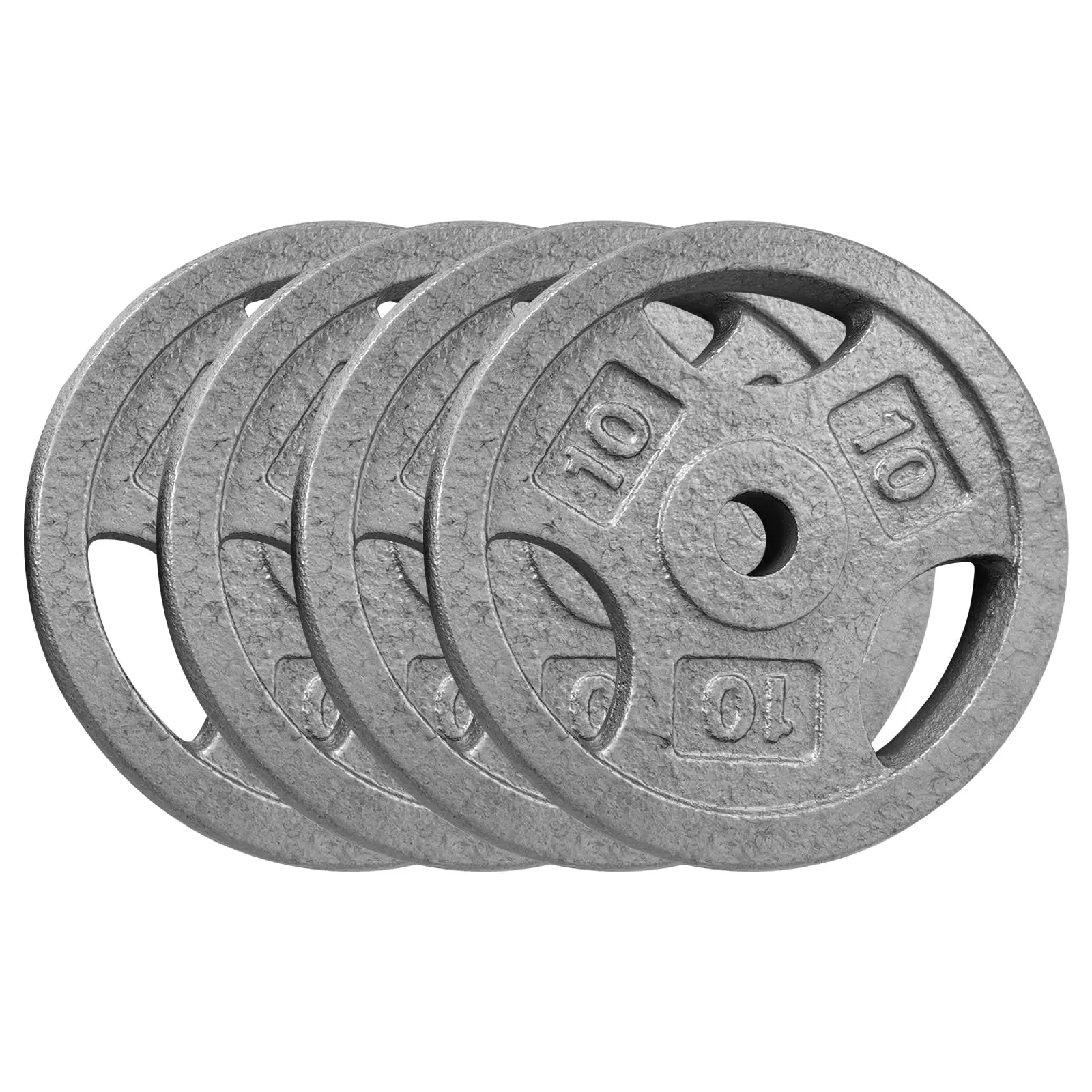 Functional Cast Iron Weight Plates Set - 1-Inch Diameter, 2.5/5/10/25 LBS Options, Weights for Lifting, Multiple Sets Available for Home Gym Strength Training