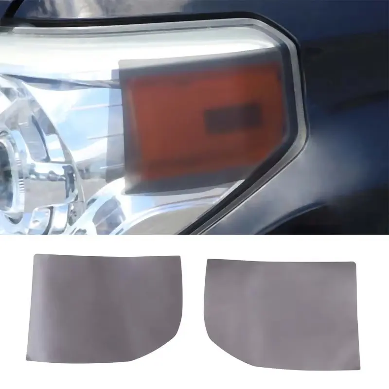 For Toyota Tundra 2007-2021 PVC Black Car Headlight Side Lamp Film Trim cover Car Accessories