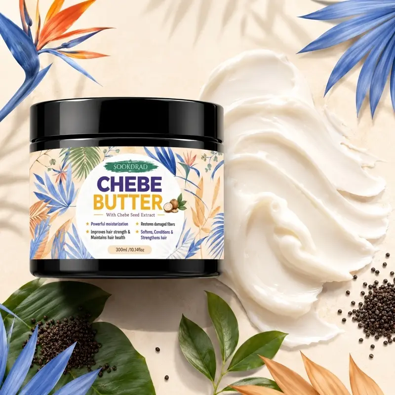 Chebe Butter, Chebe Seed Extract, Powerful moisturization, Restores damaged fibers, Improves hair strength, Maintains hair health, Softens hair, Conditions hair, Strengthens hair, 300ml