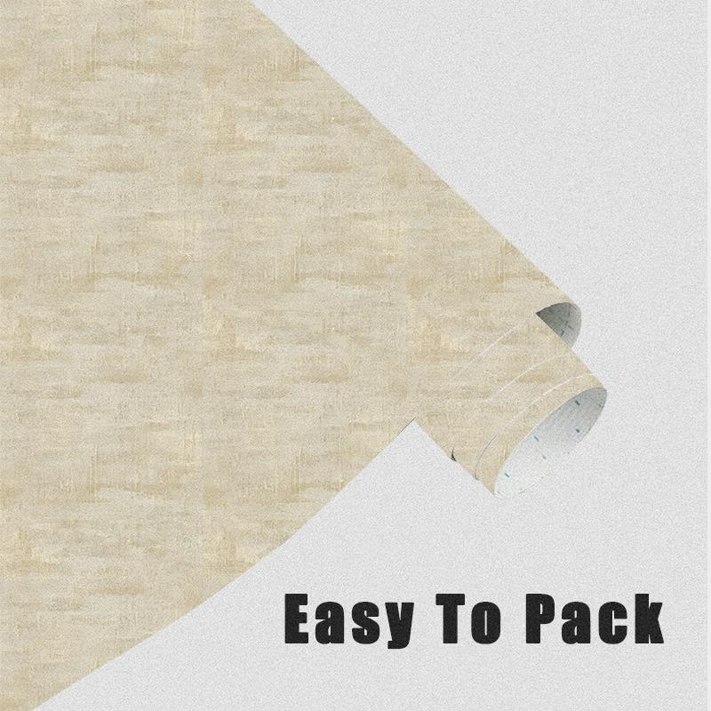 Self-adhesive Wallpaper, 1 Roll Beige Textured Wall Sticker, Waterproof Removable Wallpaper, Furniture Refurbishment Wallpaper, Home Decor