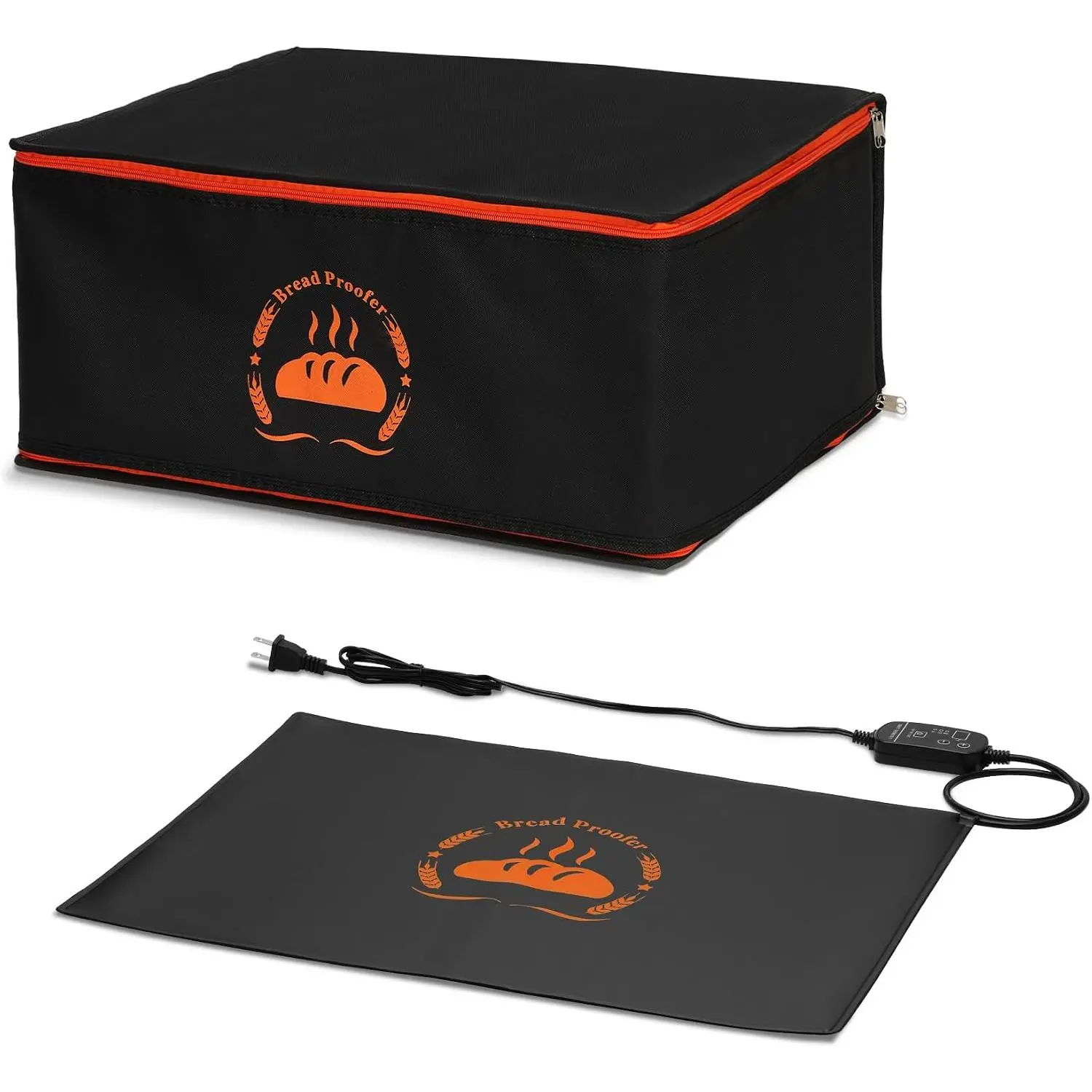 Bread Proofing Box  to Provide Sufficient Temperature for Bread Proofing, Proofing Box Consists of Sourdough Bread Proofing Mat and Thermal Insulation Box, Suitable for Half Size Baking Sheet Pan