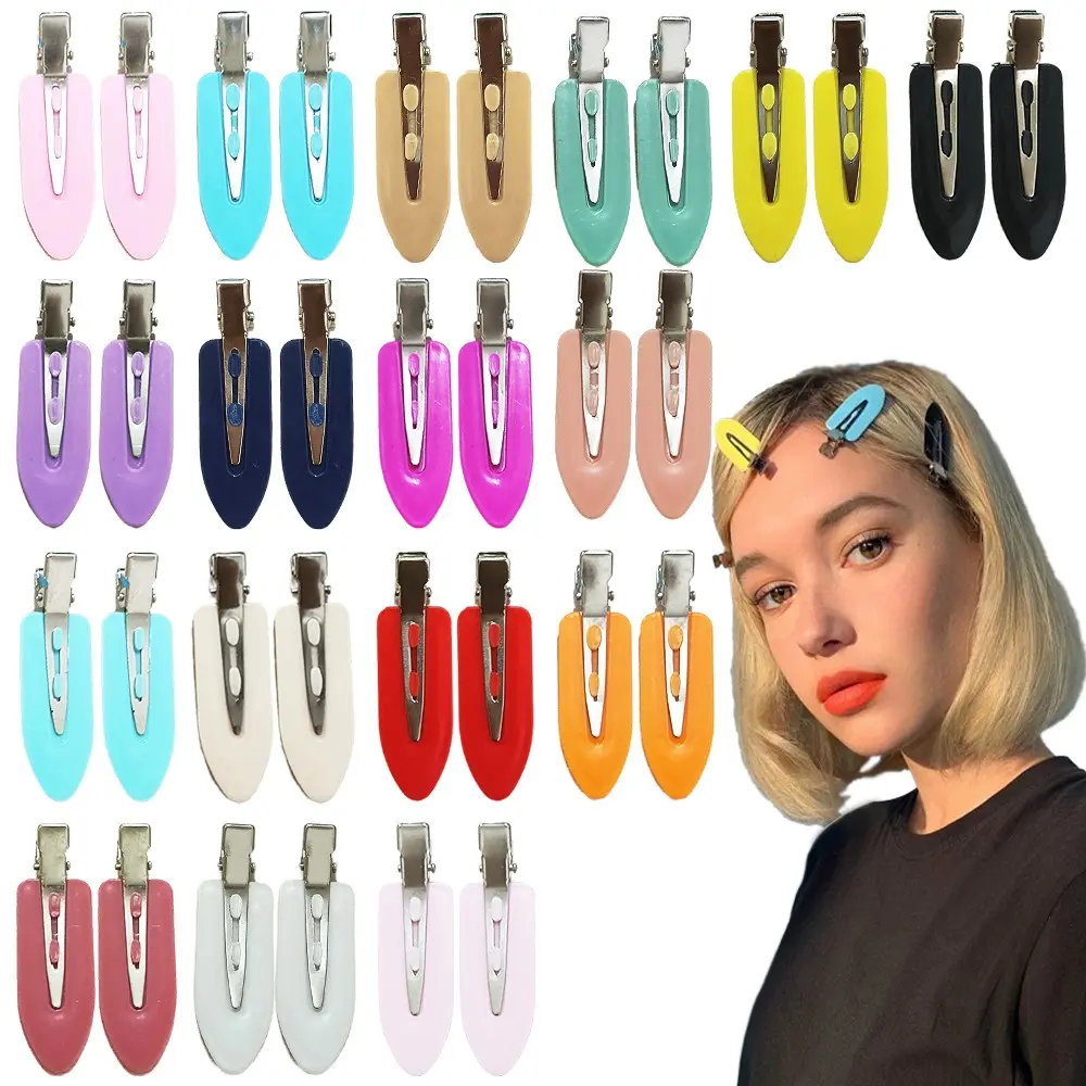 50 Pcs No Bend Hair Clips No Crease Hair Clips, 2.3in Makeup Hair Clips, Duck-Billed Hair Clips for Styling Sectioning, Creaseless Hair Styling Clips