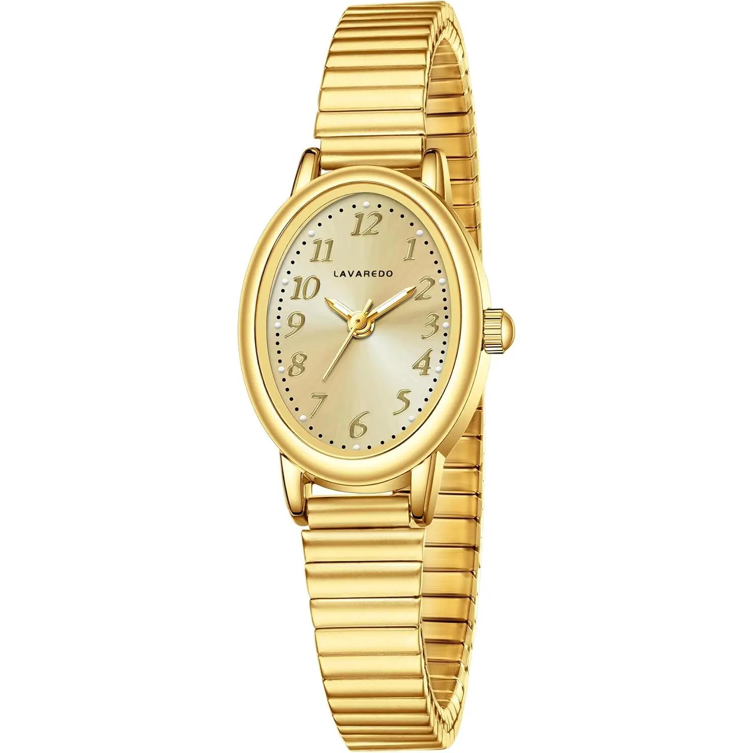 Small  Watch for Women, Oval Case, Analog, Steel Expansion Band |  Elegant Ladies Analog Watch with Easy-read , Birthday Gifts for Women