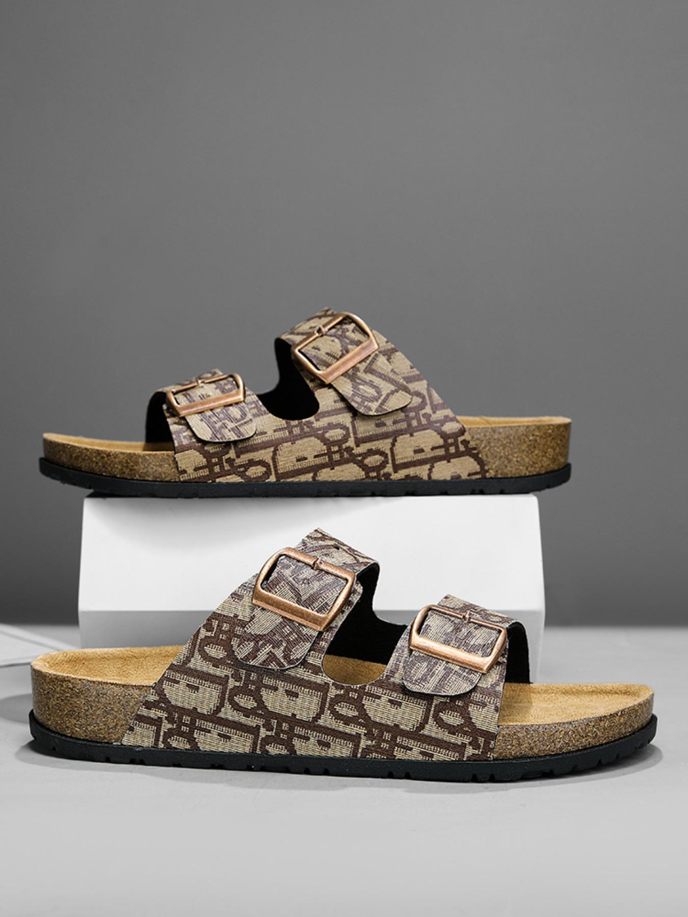 Unisex Fashionable Adjustable Strap Arch Support, Casual Comfortable Non-slip Buckle Sandals Beach Slides for Men & Women, Lightweight & Quick-dry Outdoor Clogs, Footwear