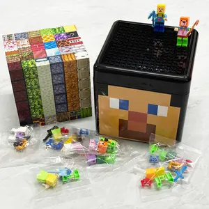 Magnetic Building Blocks World Game Accessories, Magnetic Cubes Puzzle Toy, Educational Gift for Kids, Brain-Boosting Playset