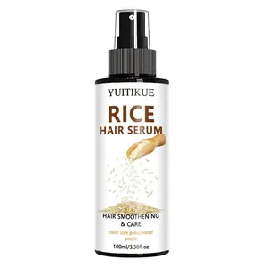 100ML Yuitikue Rice Water Hair Essence Spray, Ph Balanced Moisturizing Smooth Nourishing, Repair Split Ends, Safe for Colored Hair