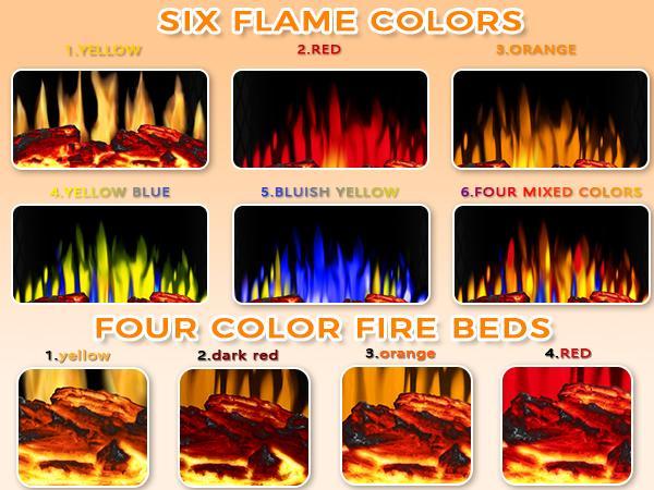 R.W.FLAME Electric Fireplace Stove Heater, 3D Infrared Fireplace, 5100BTU MAX 1500W, All-Metal Design, Adjustable Brightness, Portable, Overheating Protection,Remote,Timer,ETL Certified heaters