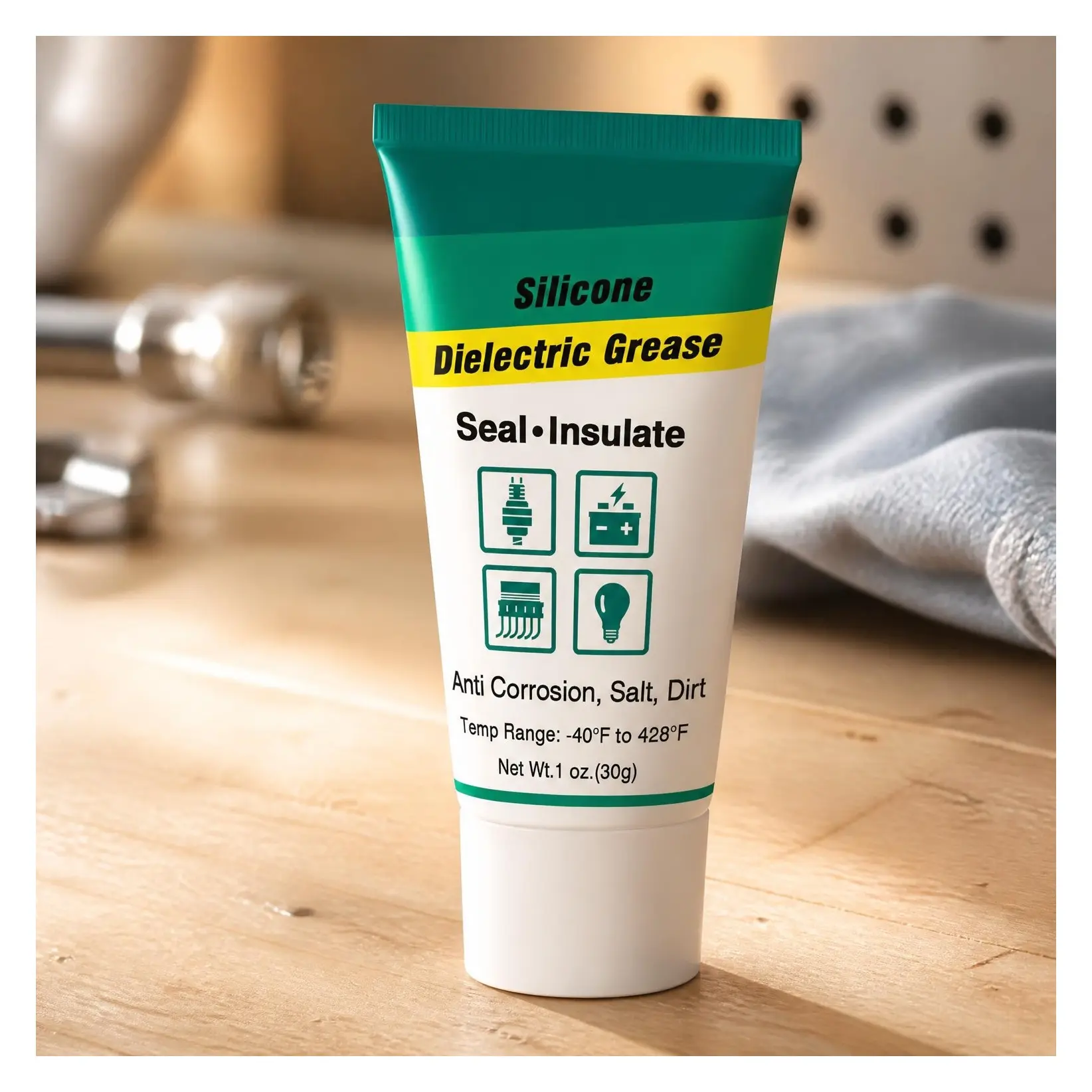 Automotive Dielectric Grease for Electrical Connectors, Spark Plugs, Battery Terminals, and Ignition Coils – Silicone Dielectric Grease, 1 Oz PackGift