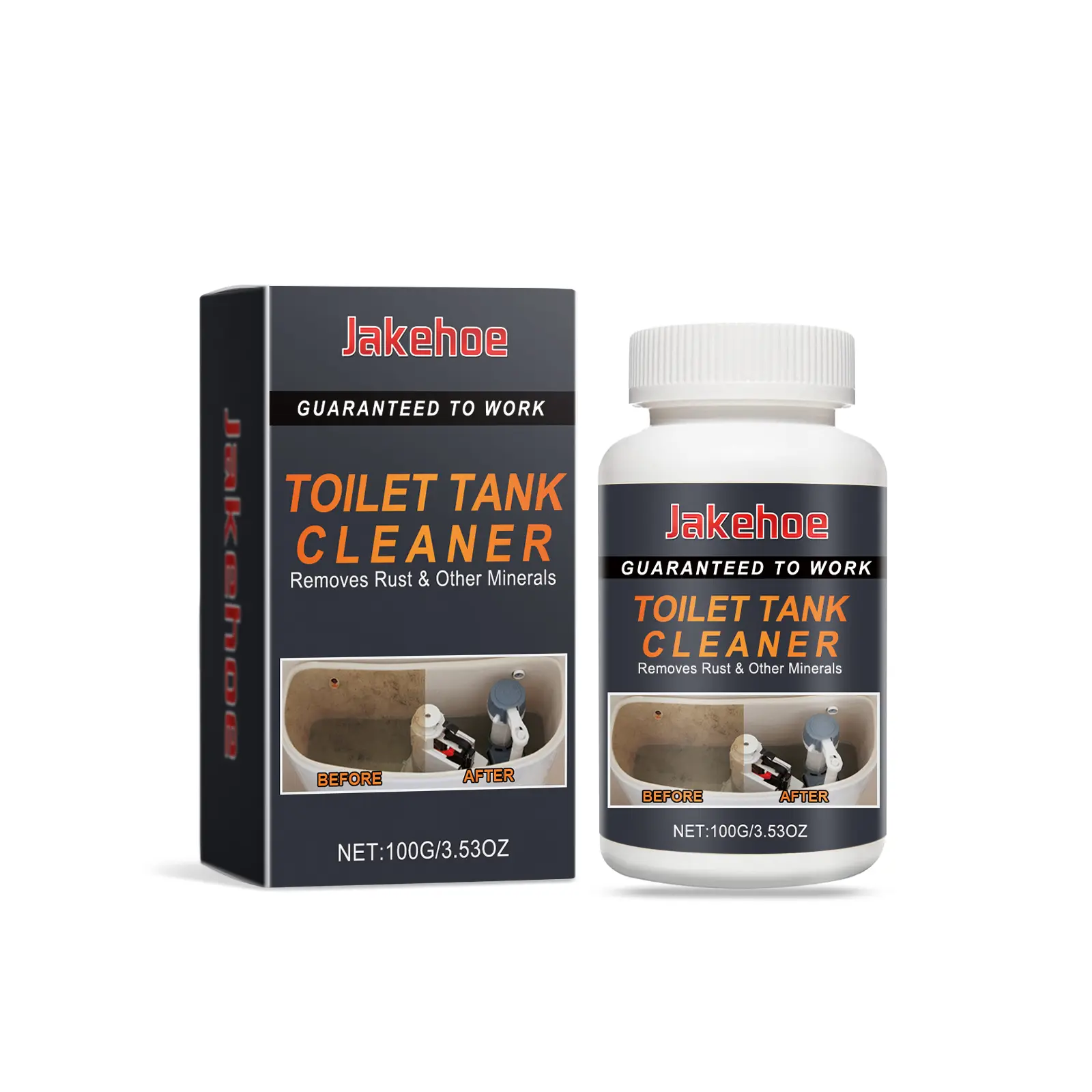 JAKEHOE Toilet Tank Cleaner - Bathroom Toilet Stain Remover, Odor Eliminator, Deodorizer, Dirt Cleaner, Toilet Cleaning Agent