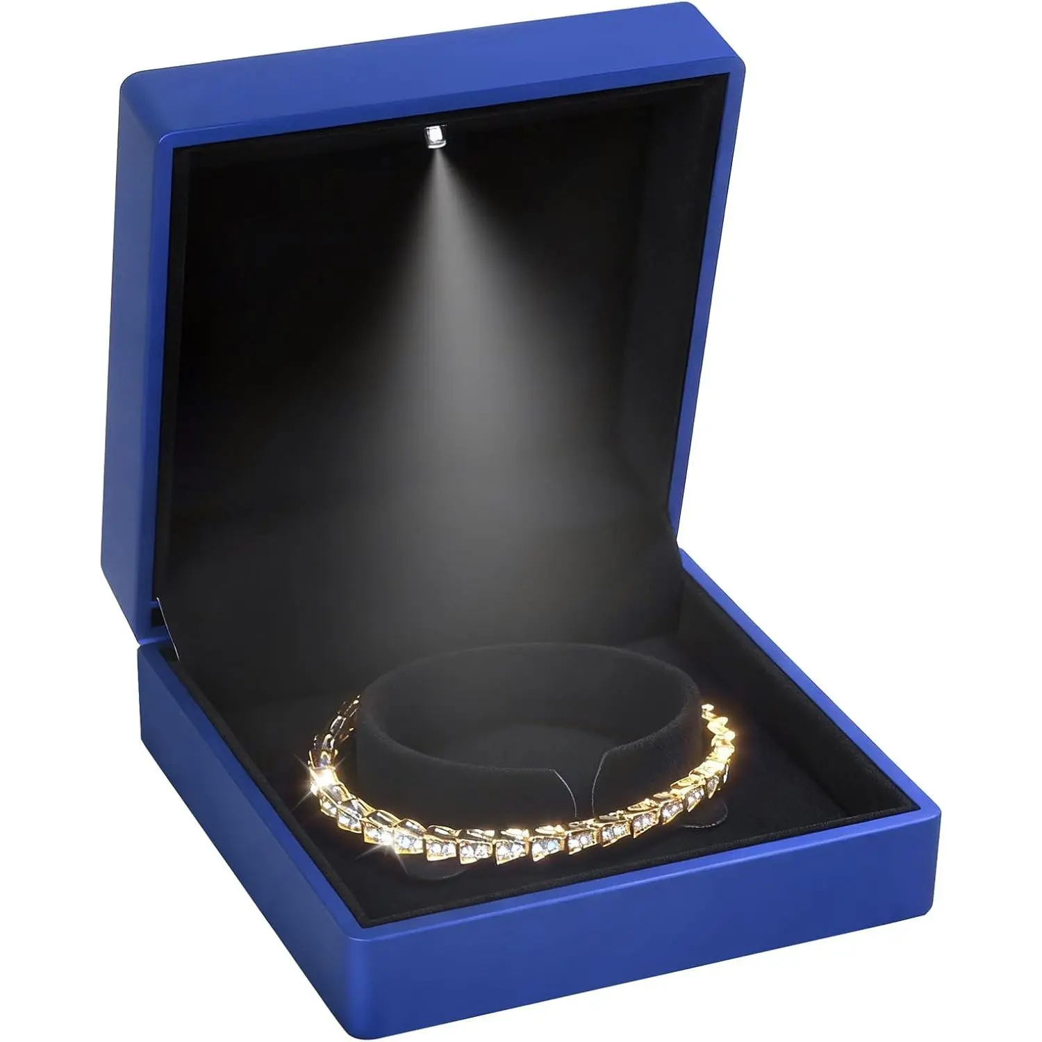 Luxury Bracelet Box,   Bangle Box Storage Case Organizer Holder with LED Light for Wedding, Engagement, Proposal, Birthday and Anniversary