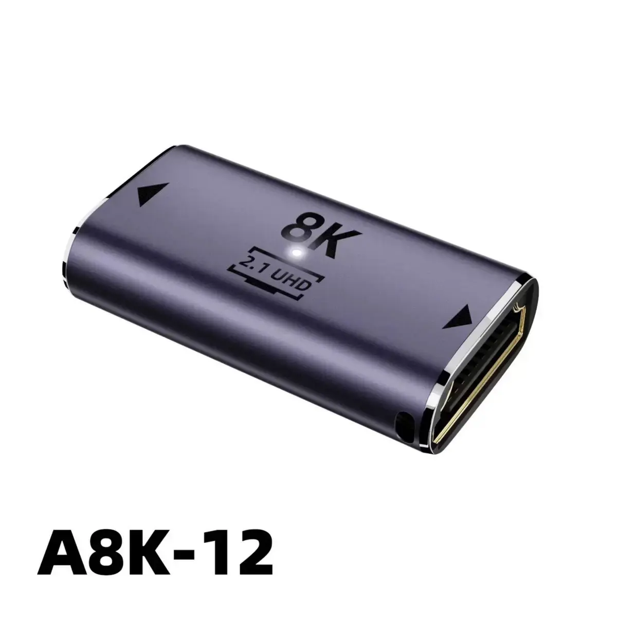 A8k-12 HDMI Adapter Portable for Phone Tablet Laptop, 8k Ultra HD Video Output, Compatible with TV Hdtv, High-Quality Signal Transmission