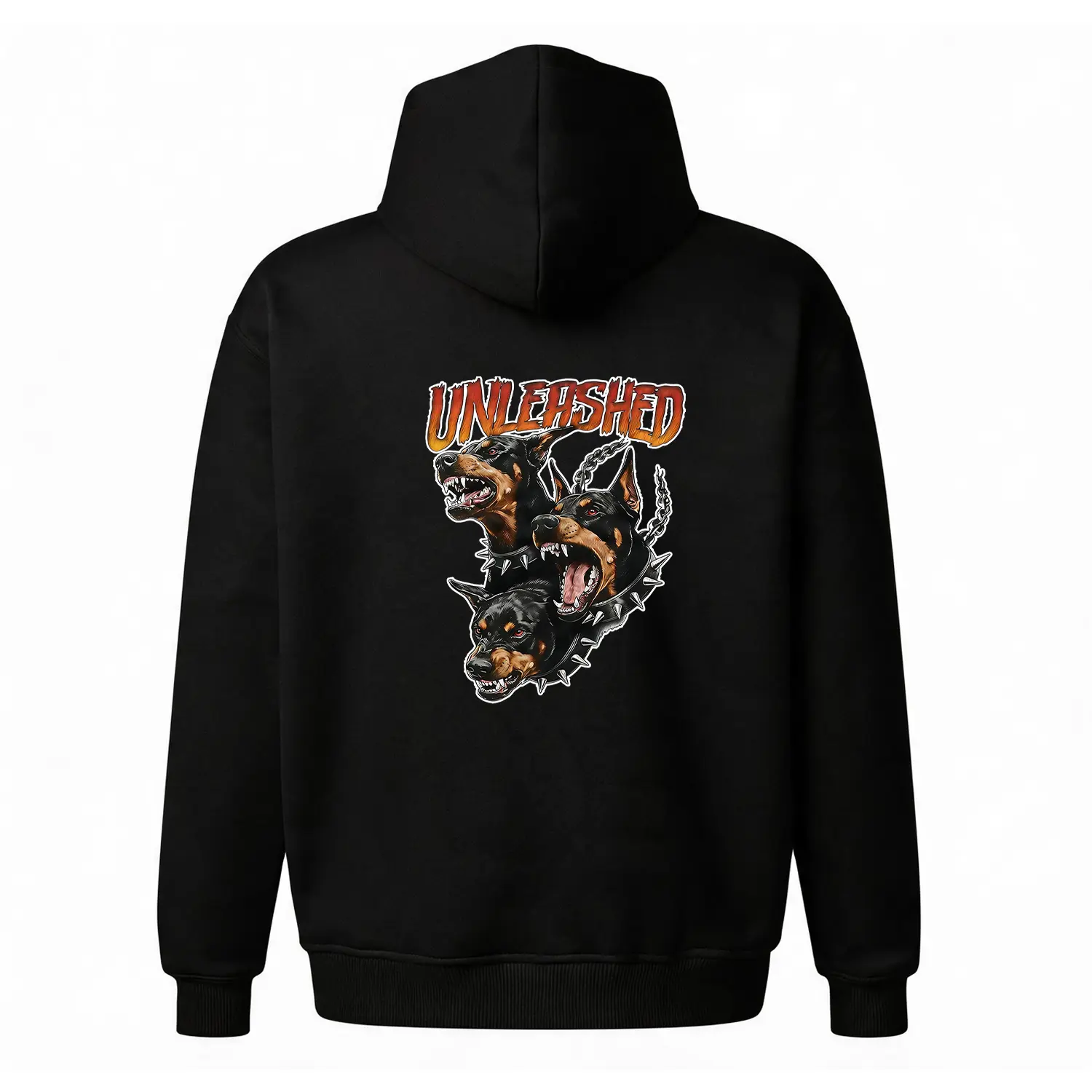 Unisex Y2K Hoodie |   Unleashed Doberman Graphic Hoodie |   Oversized Streetwear Sweatshirt |   Cozy Fleece Casual Pullover