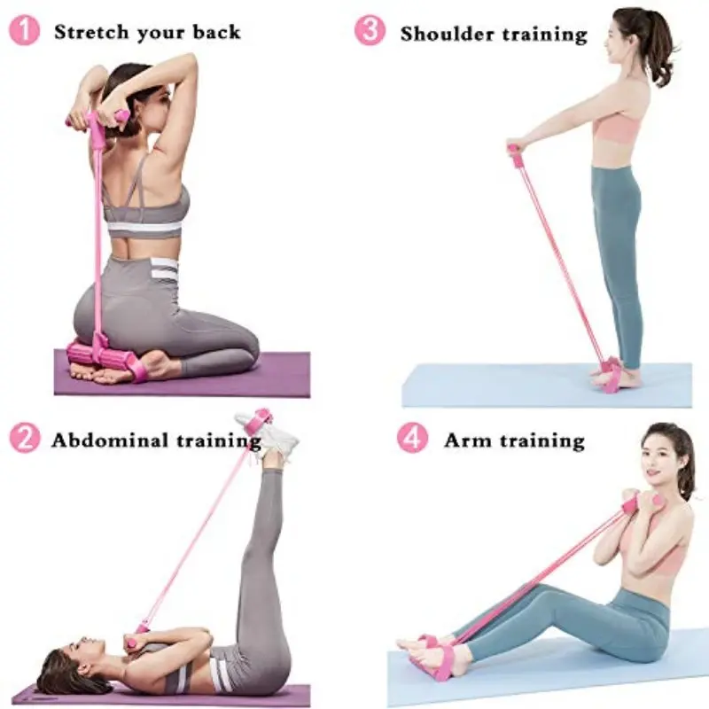 Belly yoga fitness tension rope multi-functional pedal puller