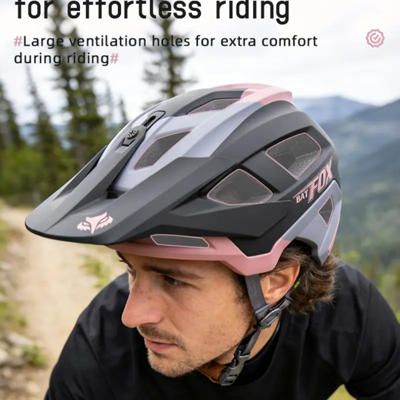 Unisex Eps Integrated Helmet, Lightweight Ventilated Bike Helmet for Summer Commuting, Mountain Biking, Compatible with Sports Camera Mount