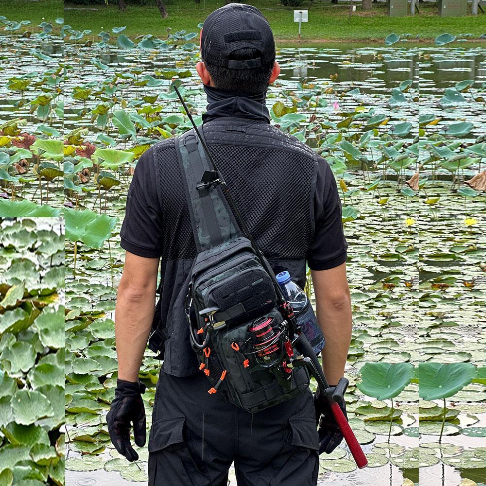 Outdoor Tactical Chest Bag, Tactical Crossbody Bag, Multifunctional Durable Large Capacity Sports Backpack, Shoulder Bag for Hiking Cycling, Sports & Outdoor Accessories