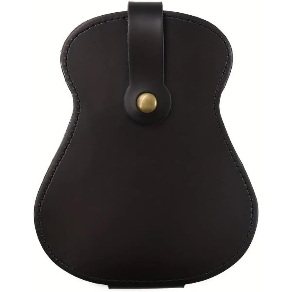 Leather Guitar Pick Holder Case,Handmade PU Leather Guitar Plectrum Holder with 18 Slots for Guitar Picks (green)