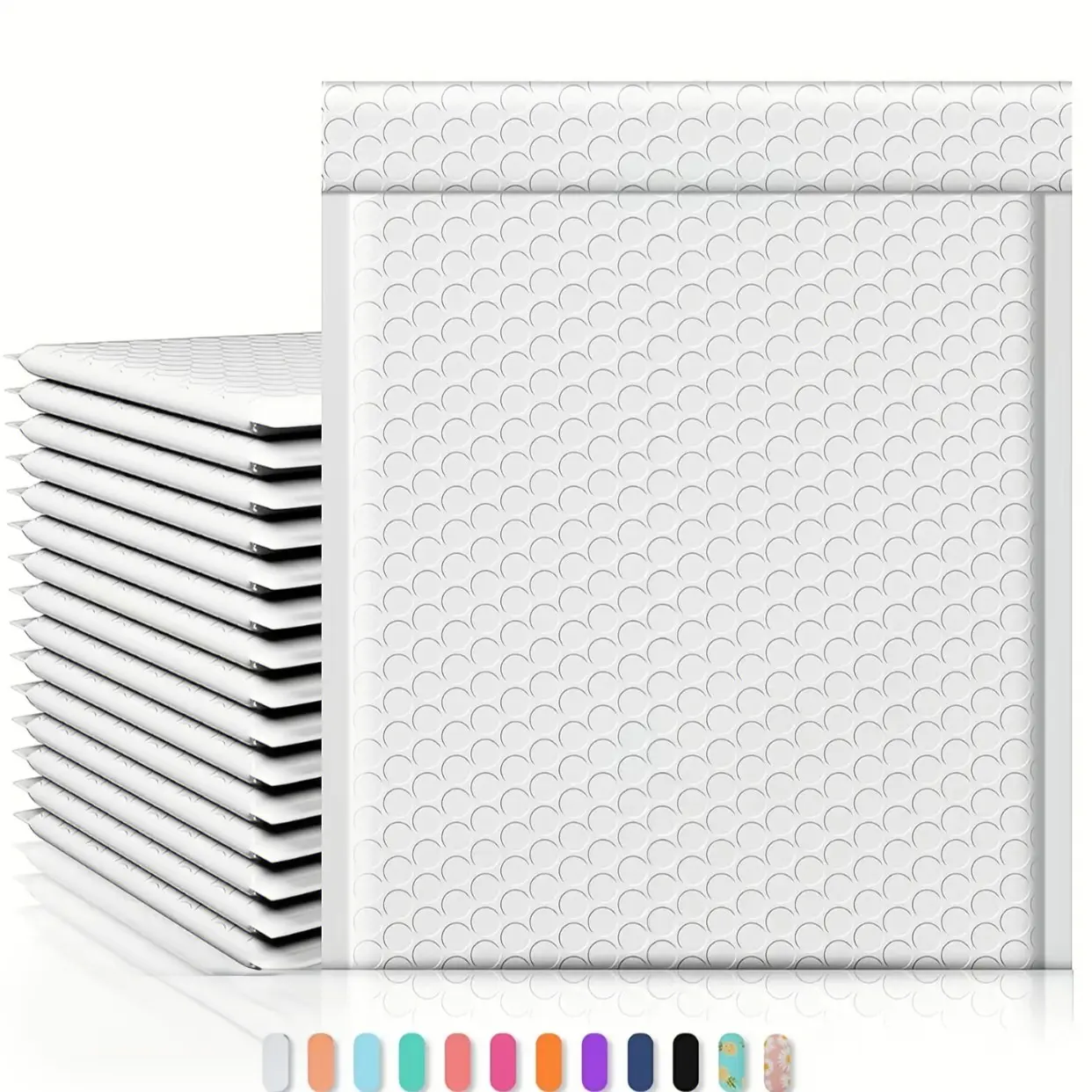13.7*13.7 Inch Bubble Mailer Envelopes, 5-Pack, Large Thick Polyethylene Self-Seal Envelope Bags, Durable Packaging Solution