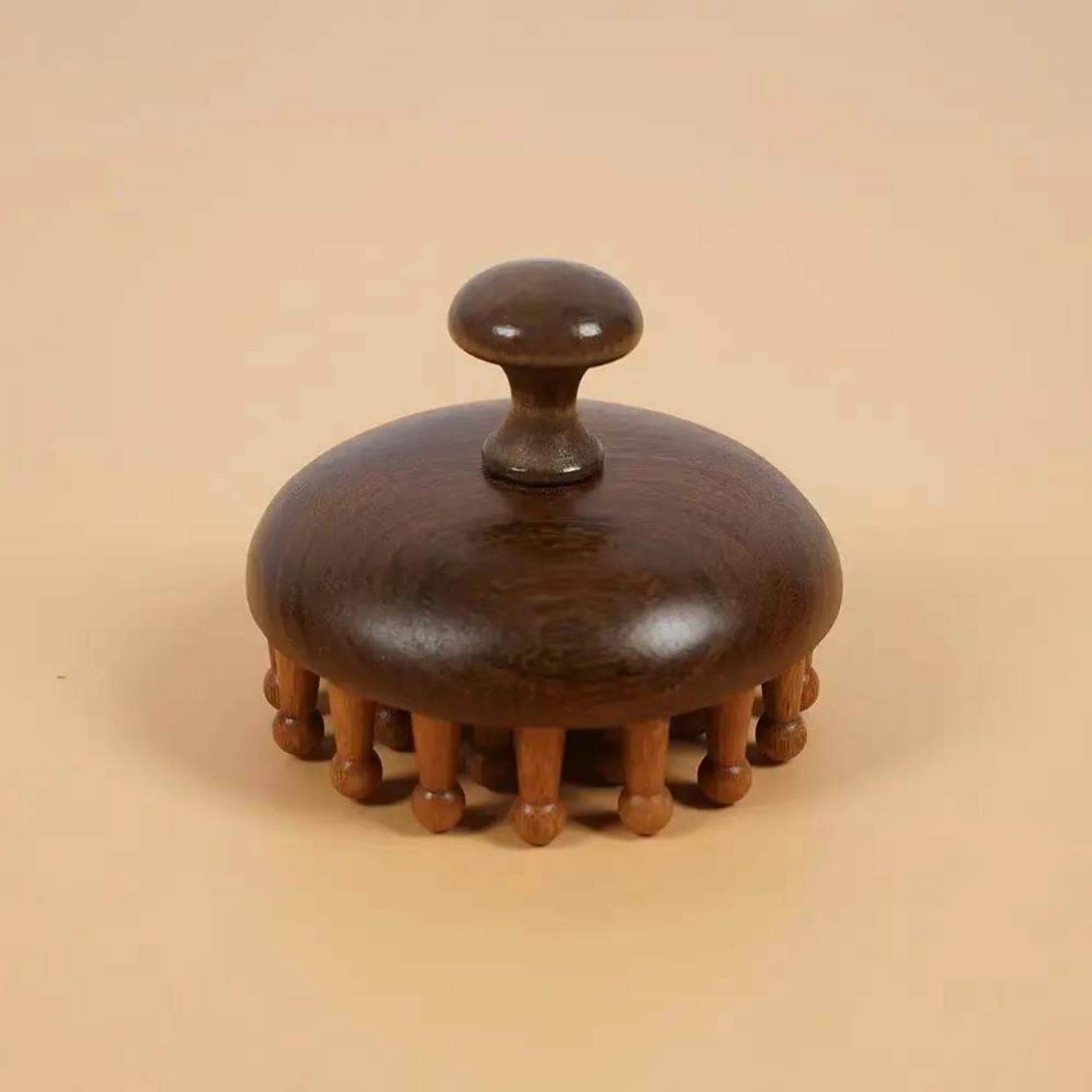 Wooden Scalp Massager Set, 3 Counts/set Manual Scalp Massager & Scalp Stimulator & Brush & Applicator Bottle, Heatless Hair Styling Tool for Home & Travel, Body Care