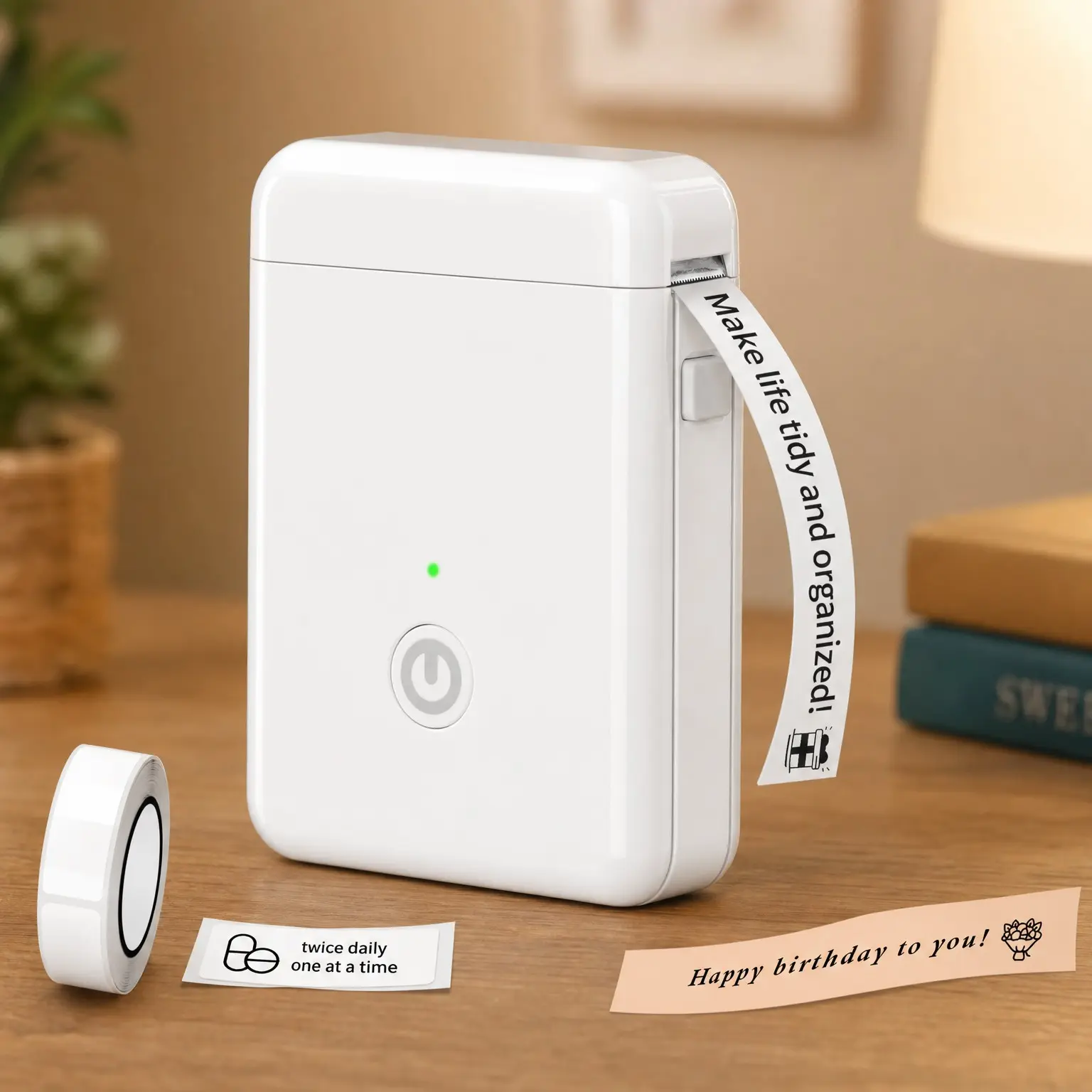 X1 Bluetooth Mini Label Maker with Tape, Portable Inkless Sticker Printer, Supports Pre-Cut & Continuous Waterproof Labels, Rich Templates App, for School, Home, Office