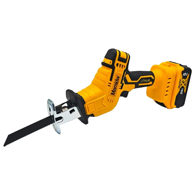 Mamidw 20V Cordless Reciprocating Saw, 3000 SPM, Brushless Pure Copper Motor, 4 Saw Blades Included, Suitable for Cutting Wood, Metal, PVC & Bone