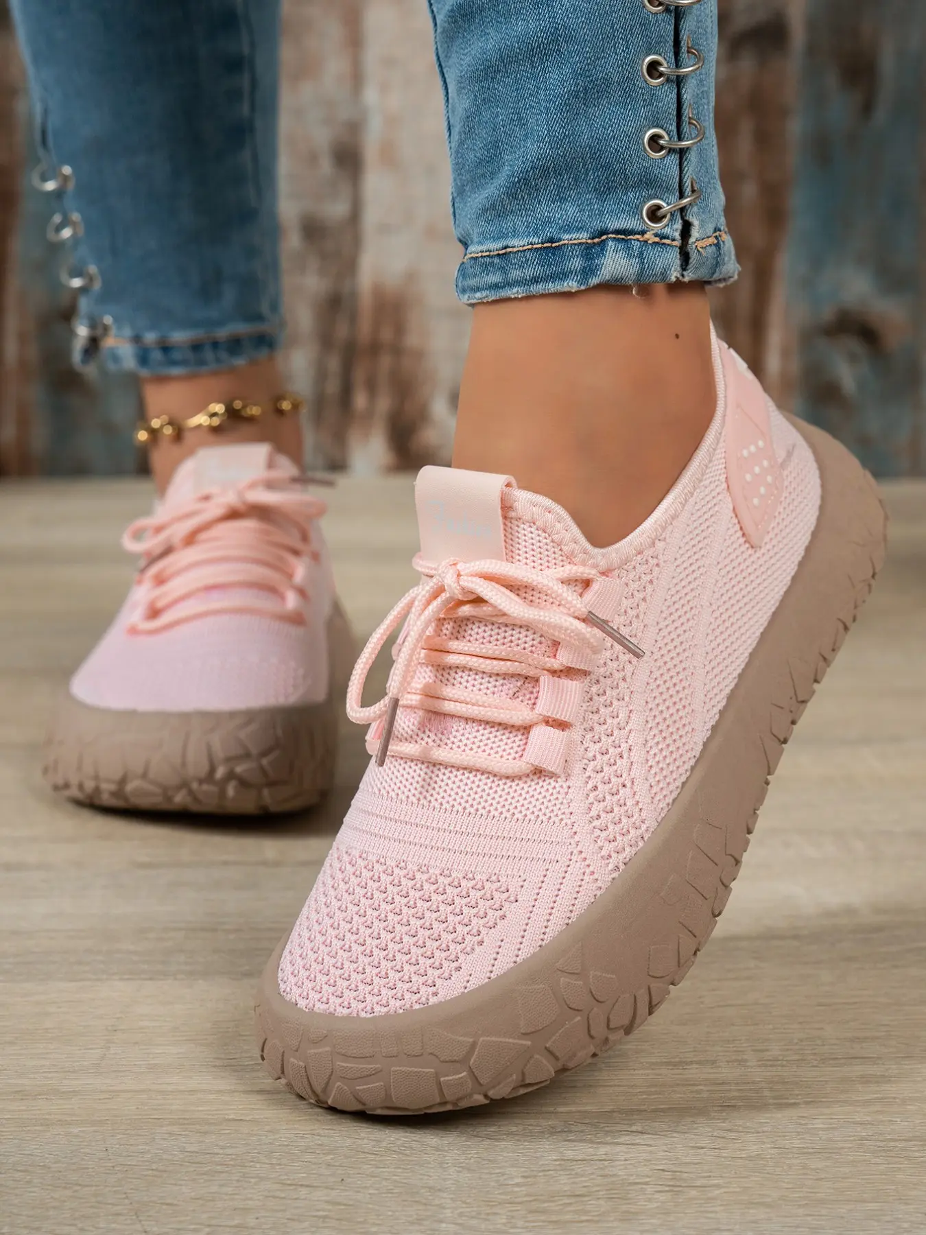 Women's Breathable Flyknit Flat Shoes, Summer Fashion Casual Trendy Flatforms, Lightweight Comfortable Daily Wear, Multi-Use Wide Fit