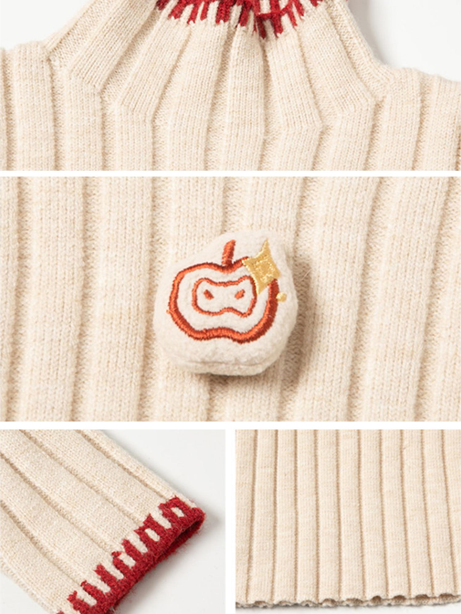 Girls' Thickened Turtleneck Sweater - Slim Fit Winter Warm Base Layer, Cute Solid Color Sweaters for Uniforms & Layering, Hand Washable Cold Weather Sweating Less for (for easy Outfits)