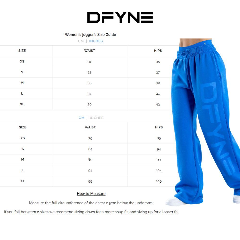 DFYNE Wide Leg Joggers - Comfy High Waisted Oversized Sweatpants, Streetwear Lounge Fit with Internal Drawcords & Side Pockets split shorts running