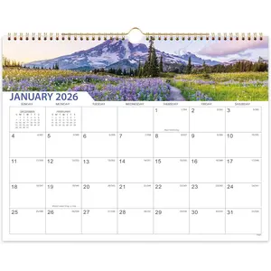 Calendar 2026-2027 - 18 Months Wall Calendar 2026-2027, January 2026 - June 2027, 2026-2027 Calendar with 15" x 11.5" Thick Paper, -Wire Binding & Hanger, Julian Dates